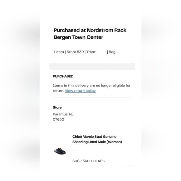 Chloé Leather Mules Black Size 6 Shearling Slip-On Designer Luxury - Picture 7 of 12